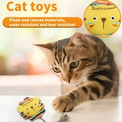 Cat Toy Interactive Teething Chew Toy Self-Entertainment Teaser Stick Cat Teeth Grinding Stick Plush interactive pet products