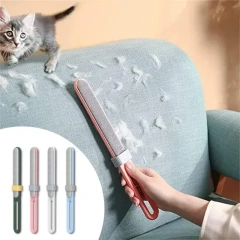 Lint Remover Electrostatic Pet Hair Removal Brush Double-Sided Couch Clothes Cleaning For Laundry with Self-Clean Loop Kemei T