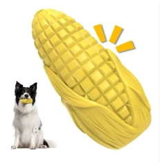 Corn Bite-resistant Dog Teething Stick Bacon-flavored Pet Squeaky Toy