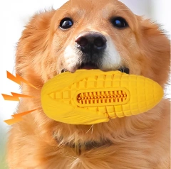 Corn Bite-resistant Dog Teething Stick Bacon-flavored Pet Squeaky Toy