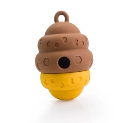 Silicone Pinecone Dog Toy Leak Proof Puzzle Design Bite Resistant Teeth Grinding Interactive Feeding Dog Toy New 2025