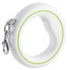 Retractable UFO Pet Leash With LED Light Night Walk Smart Dog Leash Hand Free Anti-Shock Gray Color