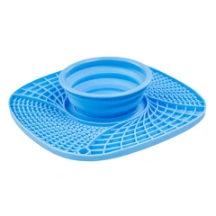 Pet Lick Silicone Mat for Dogs Pet Slow Food Plate Dog Bathing Distraction Silicone Dog Sucker Food Training Dog Feeder Supplies