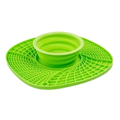 Pet Lick Silicone Mat for Dogs Pet Slow Food Plate Dog Bathing Distraction Silicone Dog Sucker Food Training Dog Feeder Supplies