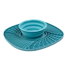 Pet Lick Silicone Mat for Dogs Pet Slow Food Plate Dog Bathing Distraction Silicone Dog Sucker Food Training Dog Feeder Supplies