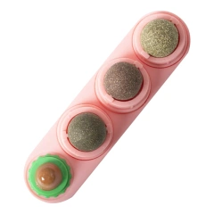 Natural Catnip Toys Silvervine Balls Teeth Cleaning Dental Wall Treats Extra Cat Energy Ball Edible Cat Lick Healthy Kitten Chew