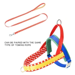 Dog Harness and Leash Set, Easy Walk Dog Harness for Large Dogs, No Pull Puppy Harness for Walking and Training, Adjustable, Ta