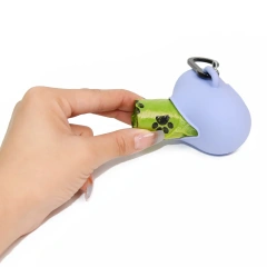 Factory Wholesale Dog Waste Bag Dispenser Eco Friendly Silicone Portable Poop Bag Holder for Leash