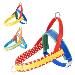 Dog Harness and Leash Set, Easy Walk Dog Harness for Large Dogs, No Pull Puppy Harness for Walking and Training, Adjustable, Ta