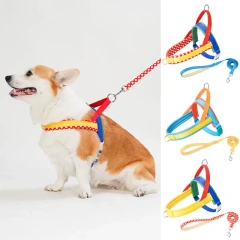 Dog Harness and Leash Set, Easy Walk Dog Harness for Large Dogs, No Pull Puppy Harness for Walking and Training, Adjustable, Ta