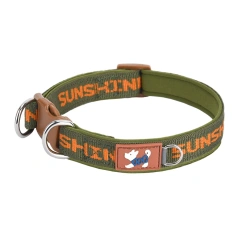 CP570--Pet dog adjustable collar,Two metal D-ring and durable buckle,Colorful prints,Suitable for large, medium, and small dogs.