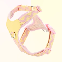 HP357--Printed ribbon Pet Dog Harness.