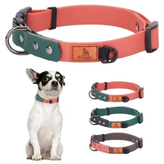 CP535--waterproof pet dog collar, summer dabble collar for dogs, easy cleaning collar used of soft pvc material.