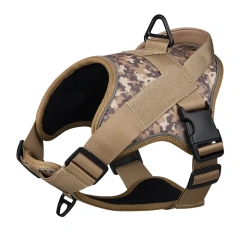Tactical Dog Vest with Easy Control Handle for Small Large Dogs Front Leash Clip Breathable Dog Harness for Training Walking