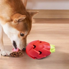 Dog Food Slow Feeder Dog Food Toys Puzzle Ball Puzzle Feeder Slow Eating Rubber Pitaya Interactive Dog Toys Teething Toys Treat