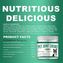 Customizable Pet Health Care Joint Supplements Chewing Flavors for Dogs Cats Fish Chickens Enhanced Mobility and Hip Health