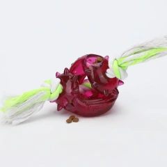 Leakage Toy Teeth Grinding Resistant TPR Food Puzzle Oem Dog Toy Interactive Dog Teething Toy