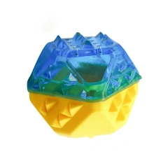Water-Filling & Freezing Dog Chew Toy, TPR Material, Shark/Bone/Hexagon Shapes for Teething & Cooling