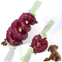 Leakage Toy Teeth Grinding Resistant TPR Food Puzzle Oem Dog Toy Interactive Dog Teething Toy