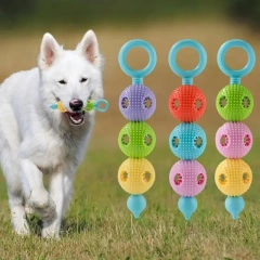 Dog Chewing Toy Tooth Cleaning Toy For Small Dogs Rubber Resistance To Bite Dog Toy Teeth Cleaning Chew Training Toys