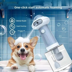 Automatic Dog Soap Dispenser Wireless Mute USB Dog Grooming Frother Cat Deeper Cleaning Bath Shampoo Foam Sprayer Pet Supplies