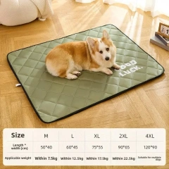 Washable Reusable Pet Mat Sleeping Mat with Anti-Slip Backing Micro Waterproof Puppy Training Pad for Indoor/Outdoor/Car Use
