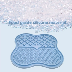 Wholesale Silicone Supplies Anxiety Relief Customized Slow Feeder Dog Cat Licking Mat Silicone Dog Lick Mats Pet Lick Pad