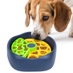 Dog Puzzle Slow Feeder 3-layer Slow Feeder Bowl Pet Slow Eating Interactive Anti-Choking for Large Medium Small Dogs Feeder Bowl