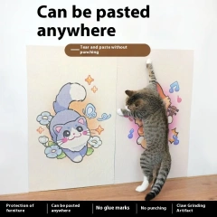 Cat Climbing Mat Cuttable And Pasteable Cat Toy Wear-Resistant Scratch Sticker MultiFunctional Wall Sticker
