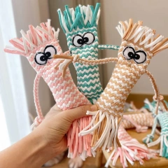 Dog toy Cotton String Knot Vocalization Bite-Resistant Molar Teddy Small and Medium-Sized Dogs Pet