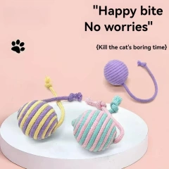 New Cat Toys Ball Interactive Toys for Pets That Can Make Sounds Cat Self Hi Toy Ball Teeth Grinding Products Cat Accessories