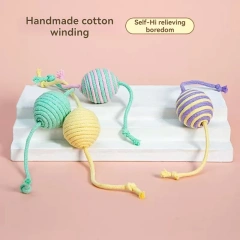 New Cat Toys Ball Interactive Toys for Pets That Can Make Sounds Cat Self Hi Toy Ball Teeth Grinding Products Cat Accessories