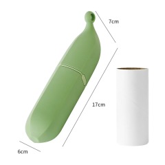 Banana-Shaped Cartoon Cat Lint Roller Two-in-one Static Brush Reusable Pet Hair Remover