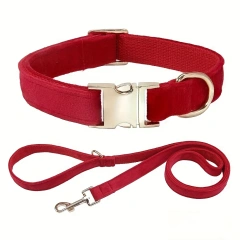 Personalized Dog Collar with Name and Phone Number Engraved,Adjustable Custom Puppy Collar,Organic Pet Collar for Small Medium