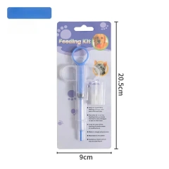 Pet Medicine Feeder Cat Tablet Syringe Feeder Soft Tip Dual Purpose Feeder Cat Pill Shooter Pet Pills Applicator Random Color