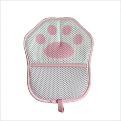 New Two-way Pet Hair Removal Gloves Washable Anti-slip Static Dust Brush Reusable Mesh Cloth Pet Grooming Gloves Home