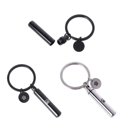 Cremation Jewelry for Ashes Memorial Keychain for Human Pet Ashes Holder G5AB
