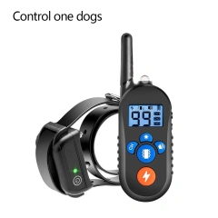 Pet Dog 800m Training Collar Remote Control Electric Shock Warning Vibration Waterproof Dog Trainer Anti Bark Stop Training
