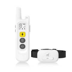 Remote Dog Training Collar System Pet Anti Barking Device Portable 2 in 1 Wireless Electric Dog Fence with Waterproof Charger