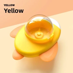 Interactive Dog And Cat Toy Pet Automatic Food Treat Dispenser Cartoon Duck Design Slow Food Pet Snack Feeder for Dog Training