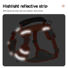 Dog Harnesses Medium Large Dog Labrador Collar Husky Oxford Fabric Harness Pet Supplies Adjustable Vest Reflective Walking Chest