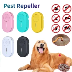 Ultrasonic Deworming Collar Anti Flea Tick Pet Collar Deworming Flea Collar Pet Puppy Prevention Mosquitoes Repellent Collar