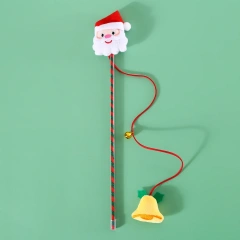 Wholesale Pet Cat Toys Cartoon Christmas Tree Elk Snowman Interactive Christmas Pet Cat Teaser Toys for Cats