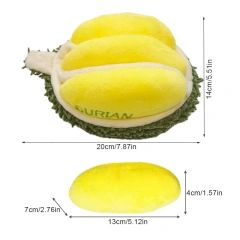 Interactive Dog Squeak Toys Plush Durian Pet Sniff Toy for Small Large Dogs Bite Resistant Puppy Sounding Toys Pet Supplies