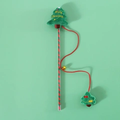 Wholesale Pet Cat Toys Cartoon Christmas Tree Elk Snowman Interactive Christmas Pet Cat Teaser Toys for Cats