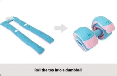 Eco-Friendly Cute Style Interactive Plastic Dog Dumbbell Puzzle Toy Hidden Food Decompression Play Toy for Pets