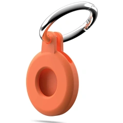 For Apple Airtag Keychain Holder Case Lightweight Anti-Scratch Silicone Protective Cover Easy Installation Shockproof Airtags