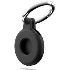 For Apple Airtag Keychain Holder Case Lightweight Anti-Scratch Silicone Protective Cover Easy Installation Shockproof Airtags