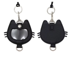 Pet Hair Storage Keychain Cat Hair Memorial Keyring PU Memorial Keepsake Stylish Ornament for Cat Owners