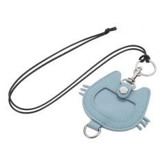 Pet Hair Storage Keychain Cat Hair Memorial Keyring PU Memorial Keepsake Stylish Ornament for Cat Owners
